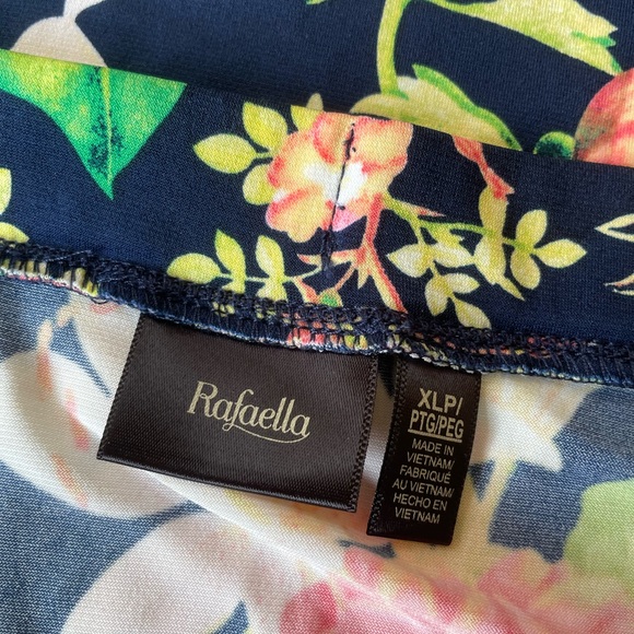 NWT Rafaella Floral Skirt in Mediterranean Blue ~ XLP - Picture 5 of 6